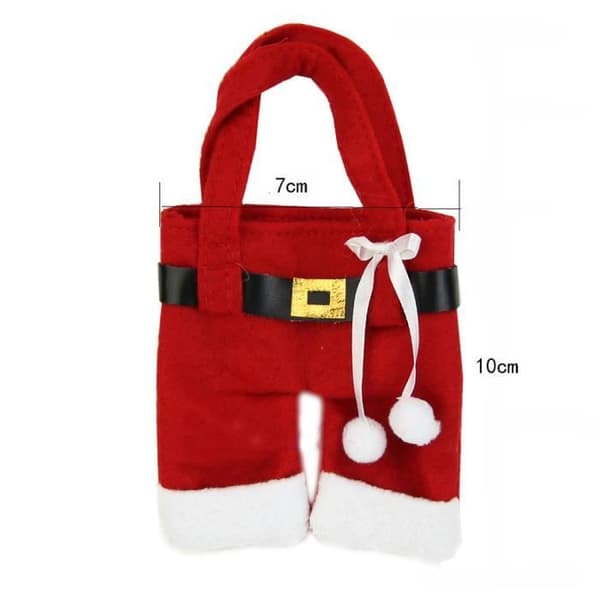 2 ST Santa Claus Ornament för bestick