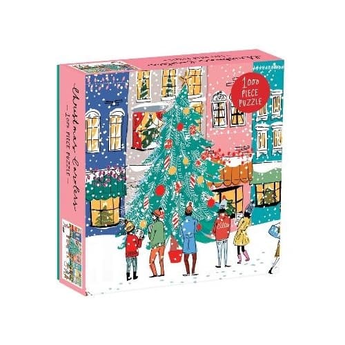 Christmas Carolers Square Boxed 1000 Piece Puzzle