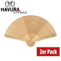 Miniatyrbild 2 av 4: MAVURA Fläktar » MAVURALiving fläktset tillverkat av premium sandelträ Carnival träfickor