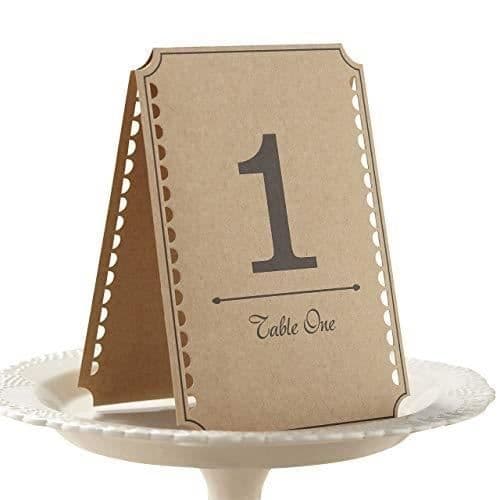 KRAFT BROWN WEDDING CHART NUMMER - VINTAGE AFFAIR GINGER RAY A