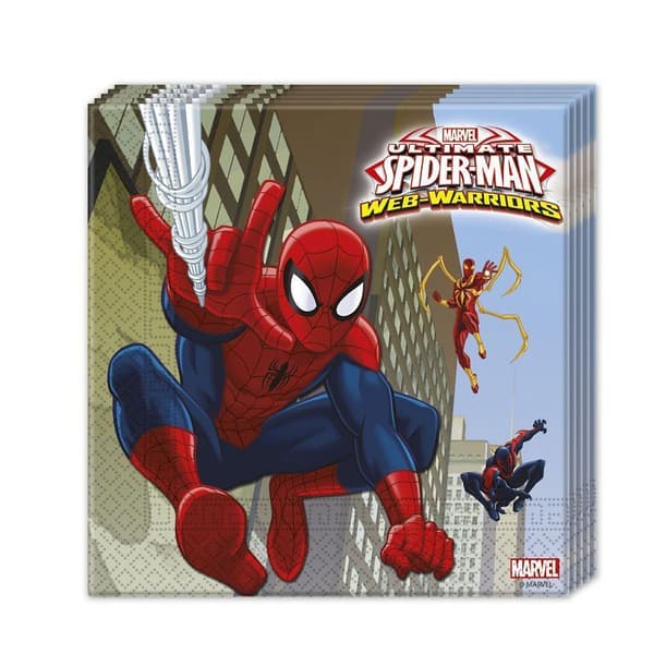BORDDEKORER Procos Tovaglioli Spiderman Crime Next Generation, 20pz.
