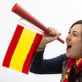 Miniatyrbild 1 av 2: Trumpet med spansk flagga