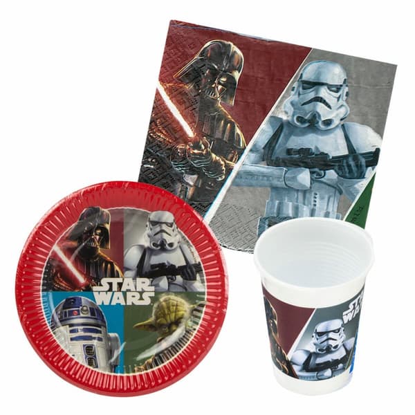Juhlatarvikesetti Star Wars (6 osaa)