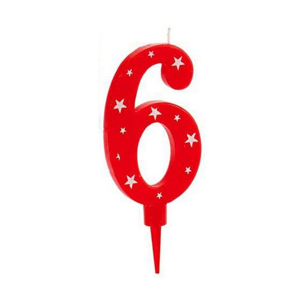 Kynttilä Syntymäpäivä Numerot 6 (12 osaa)