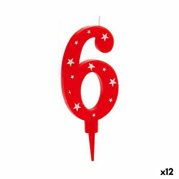 Kynttilä Syntymäpäivä Numerot 6 (12 osaa)