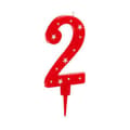 Pikkukuva 2 / 2: Kynttilä Syntymäpäivä Numerot 2 (12 osaa)