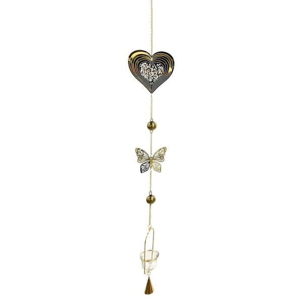 FESTIVA PRODUKTIONER GARLAND MED HJÄRTAFOTOFORA, 100A CM, MIKROFIBR