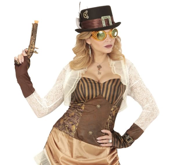 Briller Steampunk Gold