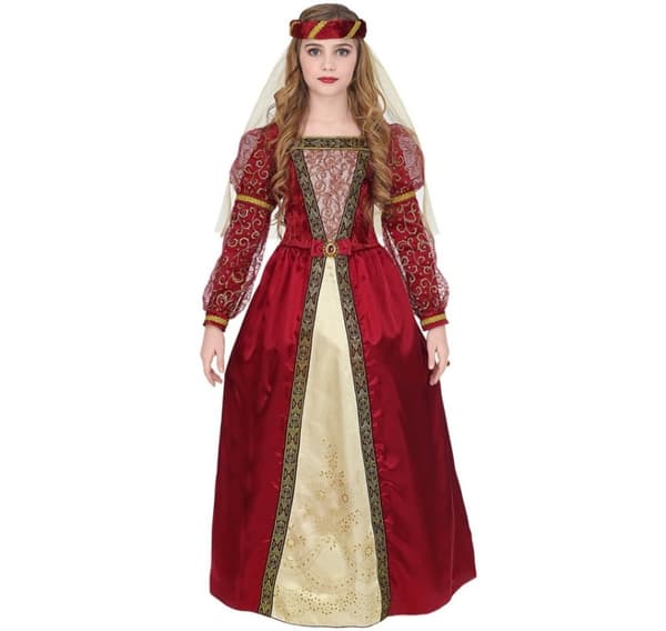 Barnedrakt 'Medieval Princess' 5-7 år (128cm)