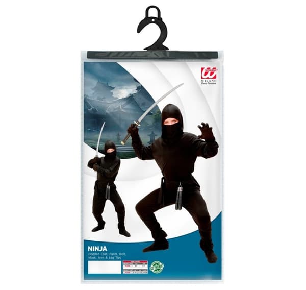 Børnekostume 'ninja' 140cm