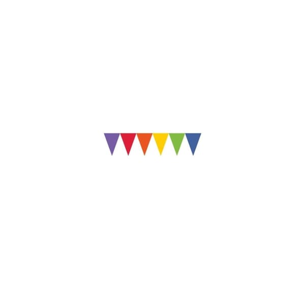 Guirlande flag (farvet)