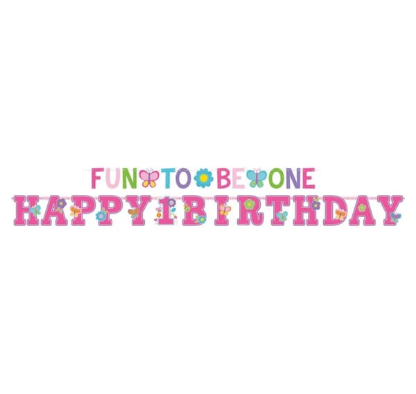 Banneri "Sweet Birthday Girl" 320 x 25/183 x 10 cm