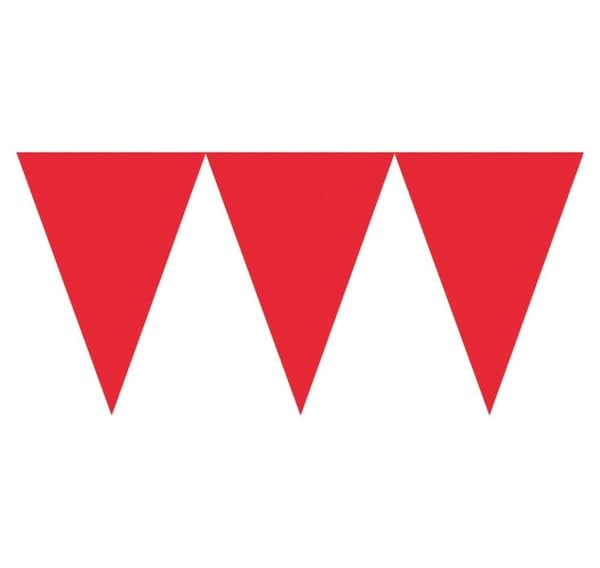 Guirlandeflag 4,5 m (rød)