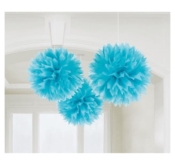 Paperinen koriste 'Fluffy blue'