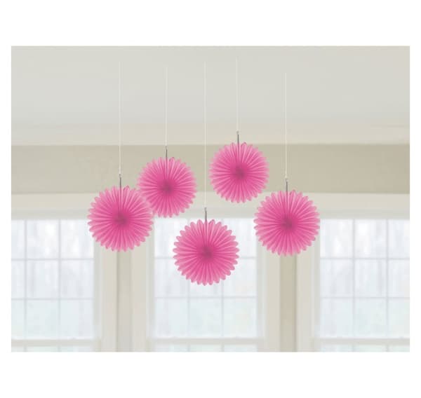 Koriste (viuhka pinkki 5kpl 15,2cm)