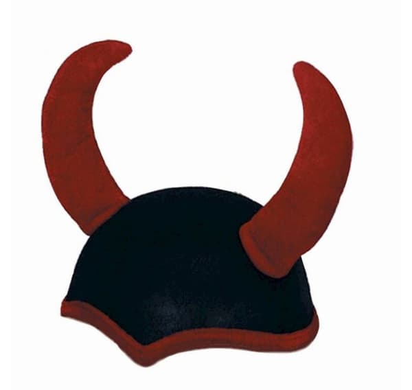 Hat Devil sort/rød
