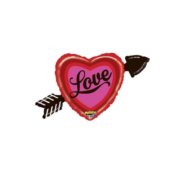 Form Mighty Heart med Arrow Love