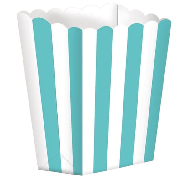 Popcorn kopper blå (6,3*13,4*3,8cm), 5 stk