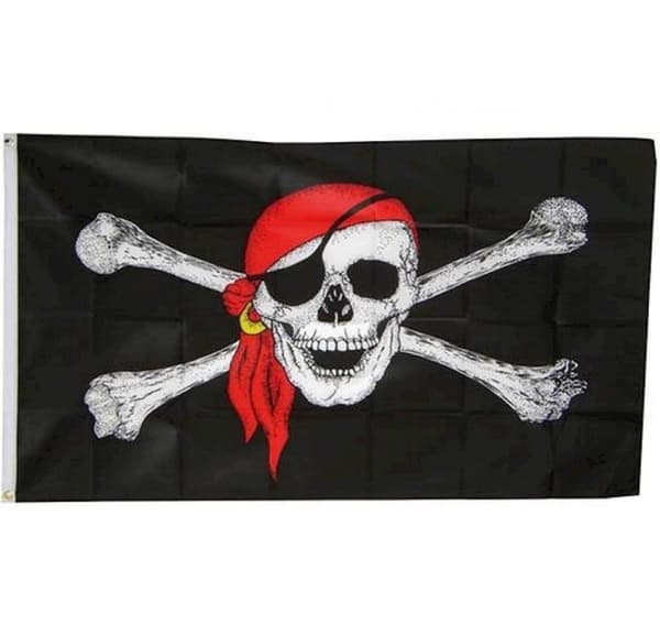 Piratflagg 60 x 90 cm