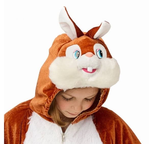 Barnedrakt kaninbrun (128 cm)