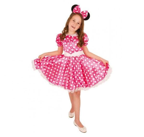 Lasten puku Minnie Rose (128 cm)