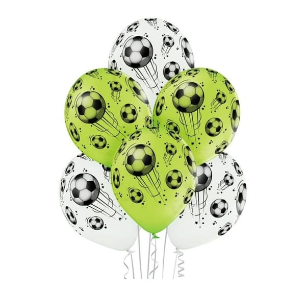 Latex sæt 'Fodbold' (6 stk)
