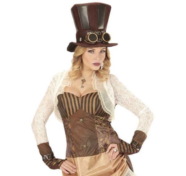 Steampunk hatt + glasögon