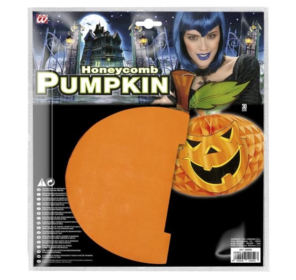Papirdekorasjon 'Honeycomb Pumpkin'
