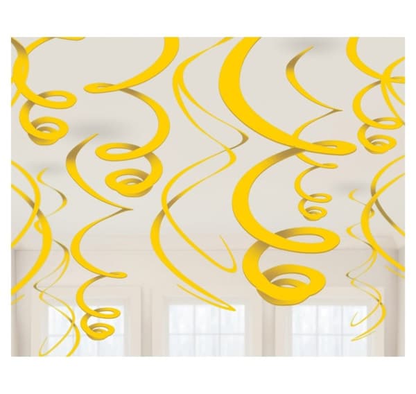 Koriste 'Yellow Paper Swirl'55,8cm