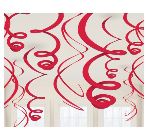 Dekor 'Red Paper Swirl' 55,8 cm