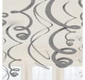 Miniatyrbilde 2 av 2: Dekor 'Silver Paper Swirl' 55,8cm