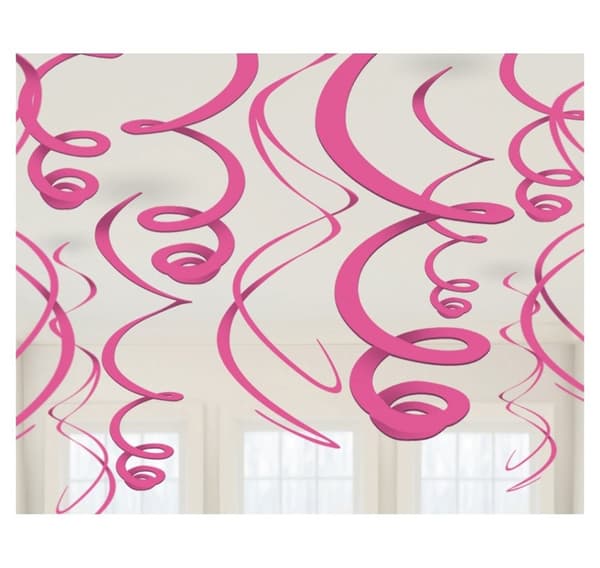 Koriste 'Pink Paper Swirl' 55,8 cm