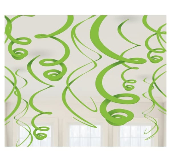 Dekor 'Green Paper Swirl' 55,8 cm