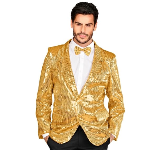Jacket Showtime med gyldne paljetter M