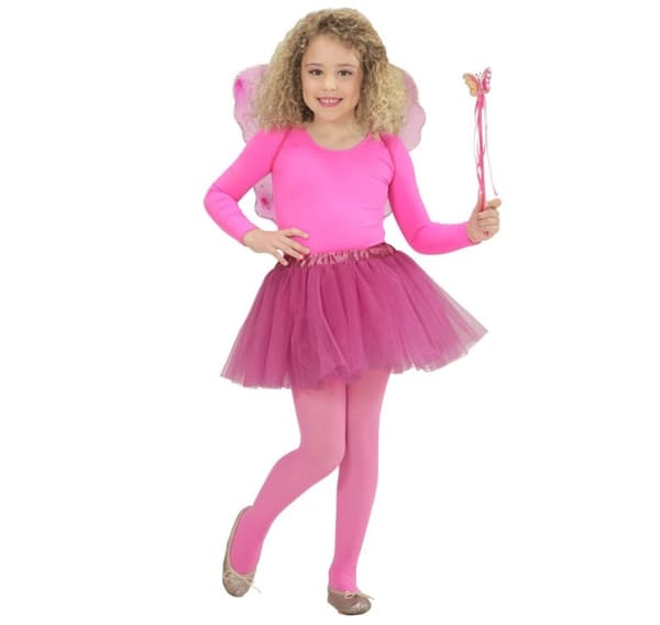 Barnedrakt Fairy, hot pink