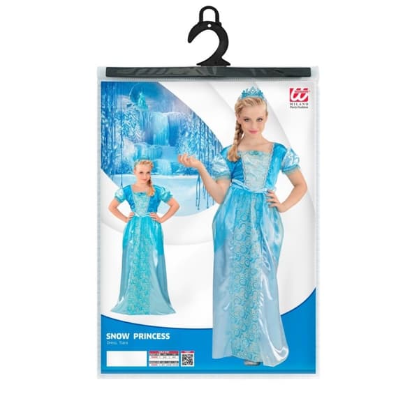 Kostyme snøprinsesse (116 cm)