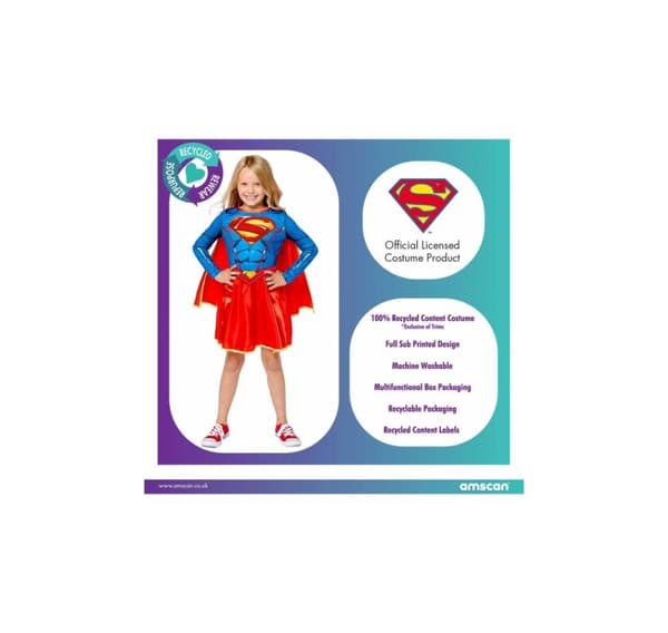 Lasten puku "Supergirl" 8-10 vuotta