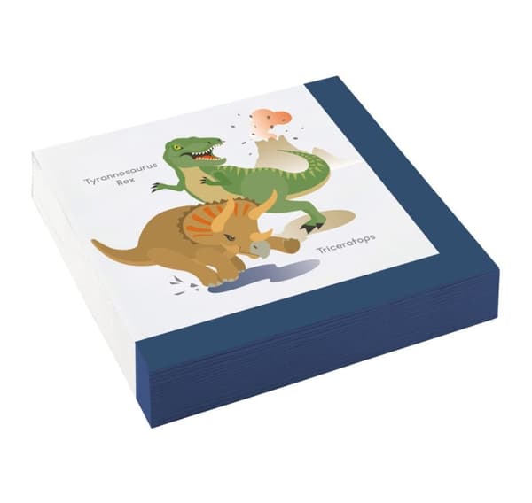 Servietter 'Happy Dinosaur' 33*33cm, 20 i en pakke
