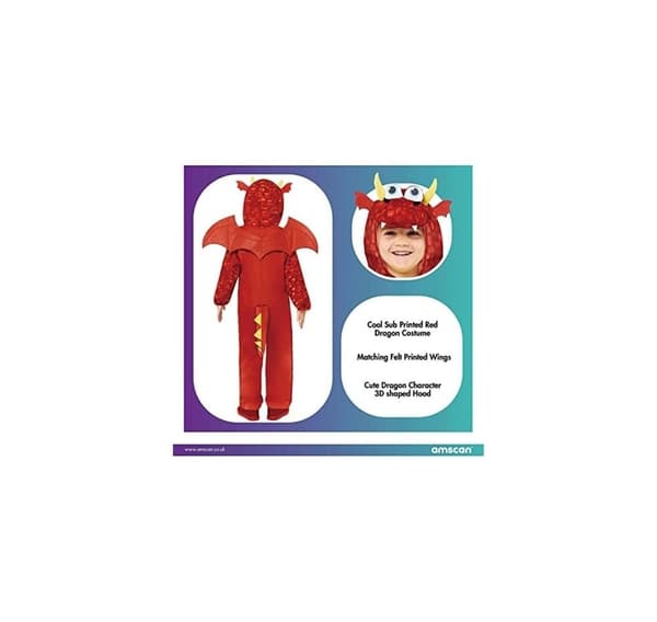 Børnekostume Drage (3-4 år)
