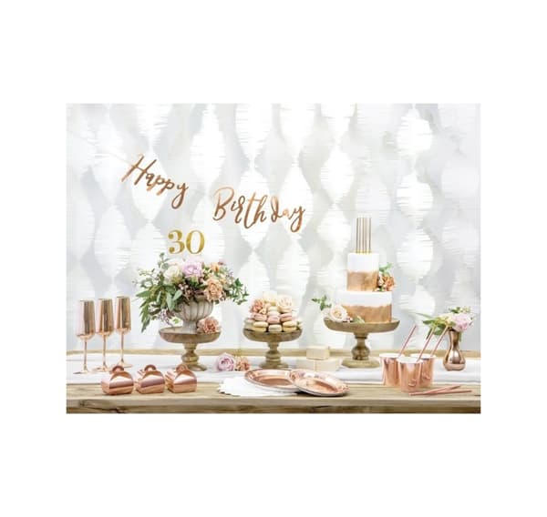 Banner tillykke med fødselsdagen 16,5*62cm
