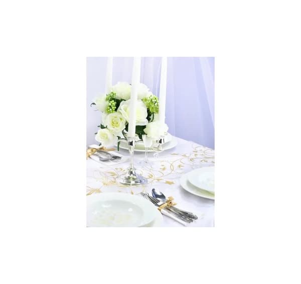Organza med guldtryck