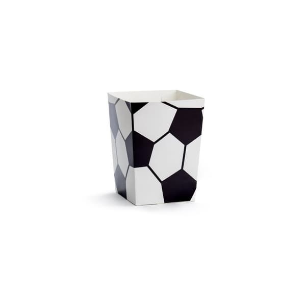 Popcorn kopper Fodbold (7*7*12cm), 6 stk