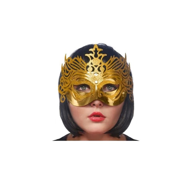 Gylden maske med ornament