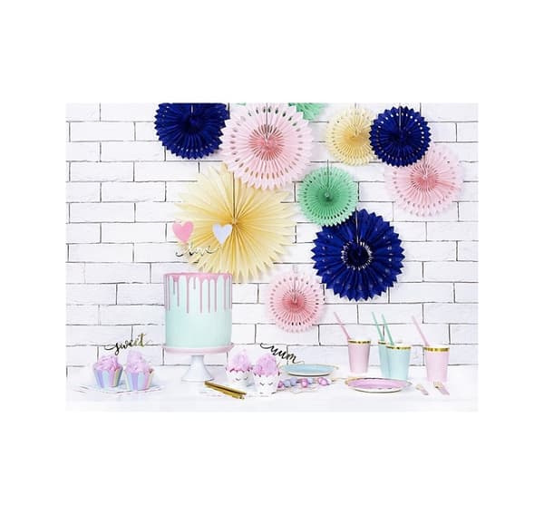 Dekorasjon 'Fan light mint' 20cm/25cm/30cm