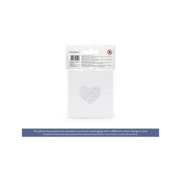 Visittkort med hjerte 9cm*6,5cm (10 stk)