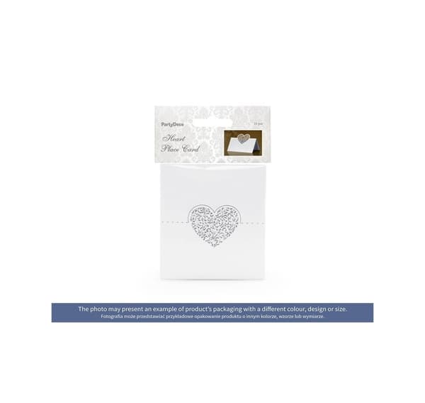 Visittkort med hjerte 9cm*6,5cm (10 stk)