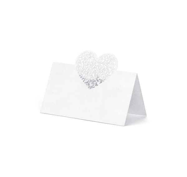 Visittkort med hjerte 9cm*6,5cm (10 stk)