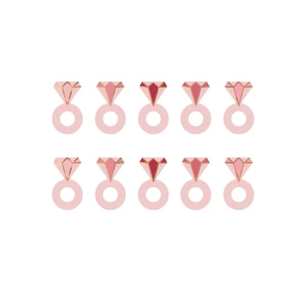 Drikkeetiketter Pink Diamond