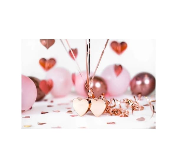 Vikt 'double Heart RoseGold'