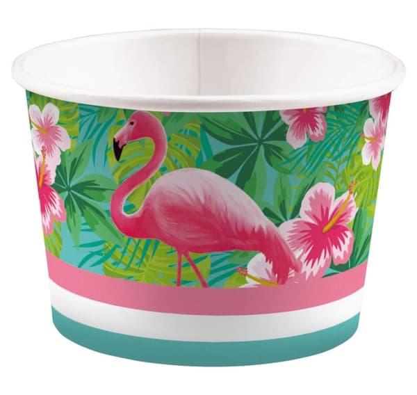 Iskopper 270 ml Flamingo Paradise, 8 i en pakke